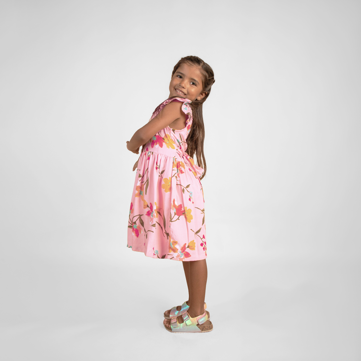 Vestido Chalis Morita Para Niña - Imagen 2