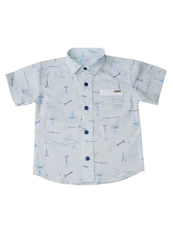 Camisa Popelina Nicolas Para Niño