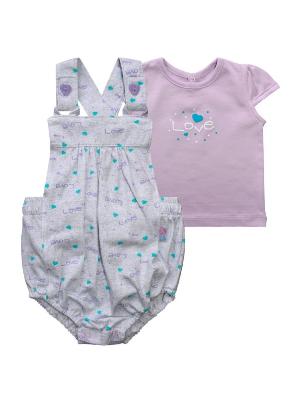 Conjunto Algodón Love Para Niña - Imagen 3