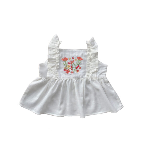 Blusa Lino Adriana Para Niña - Imagen 2