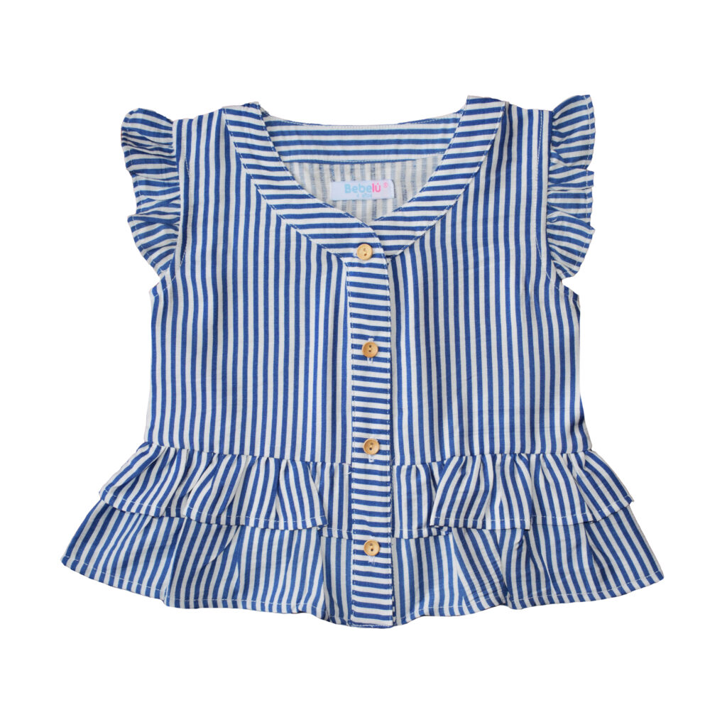 blusa de rayas para niña