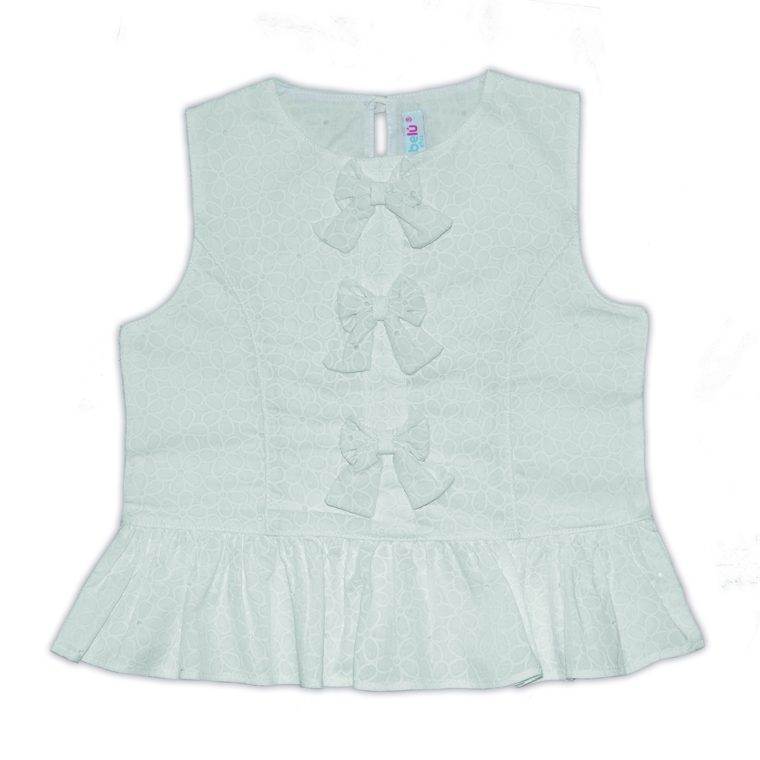 Blusa Brocada Flower Para Niña - Imagen 2