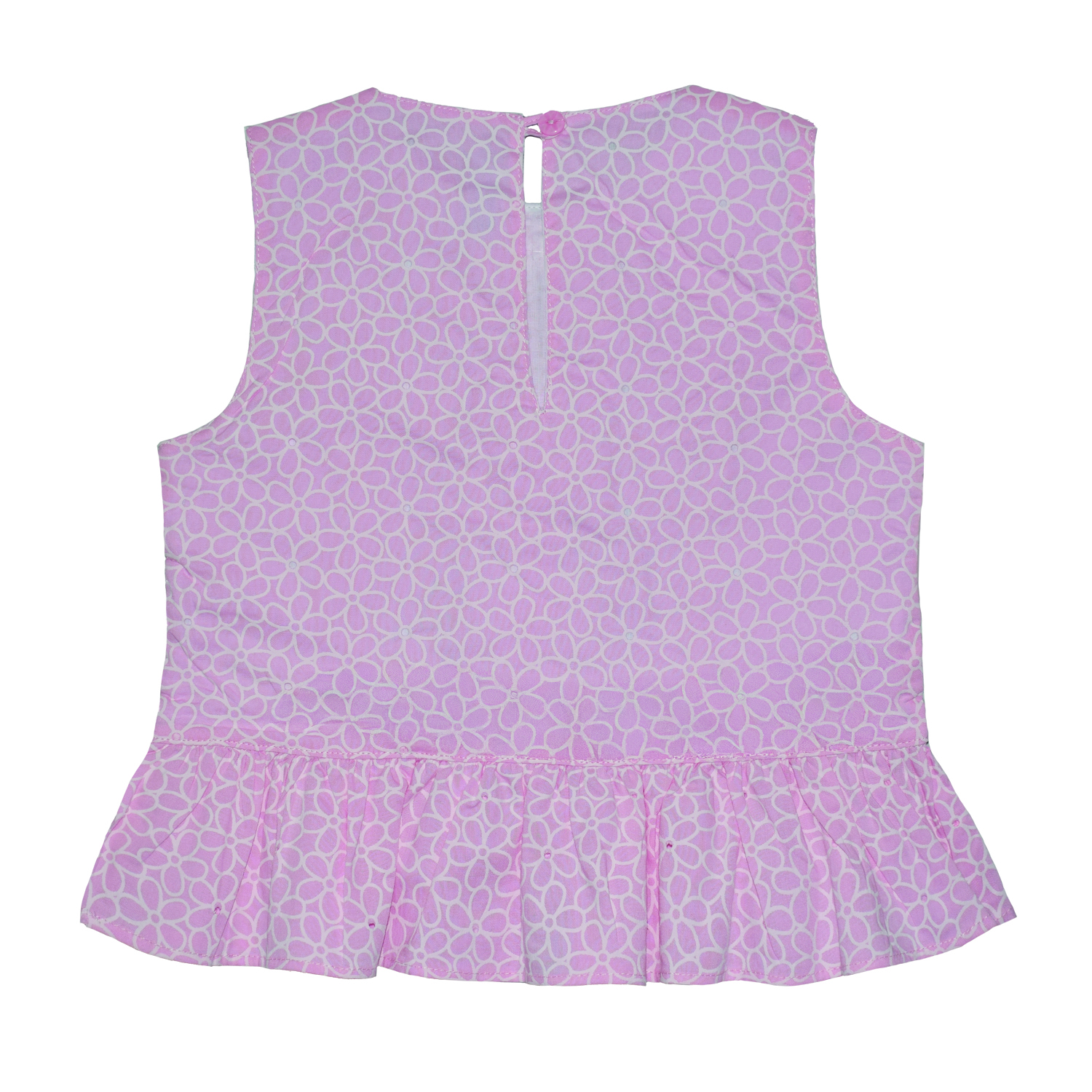 Blusa Brocada Flower Para Niña - Imagen 5