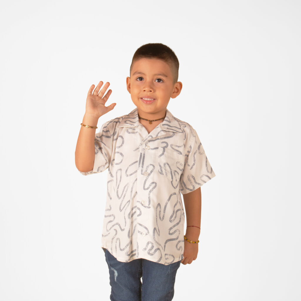 camisa casual para niño