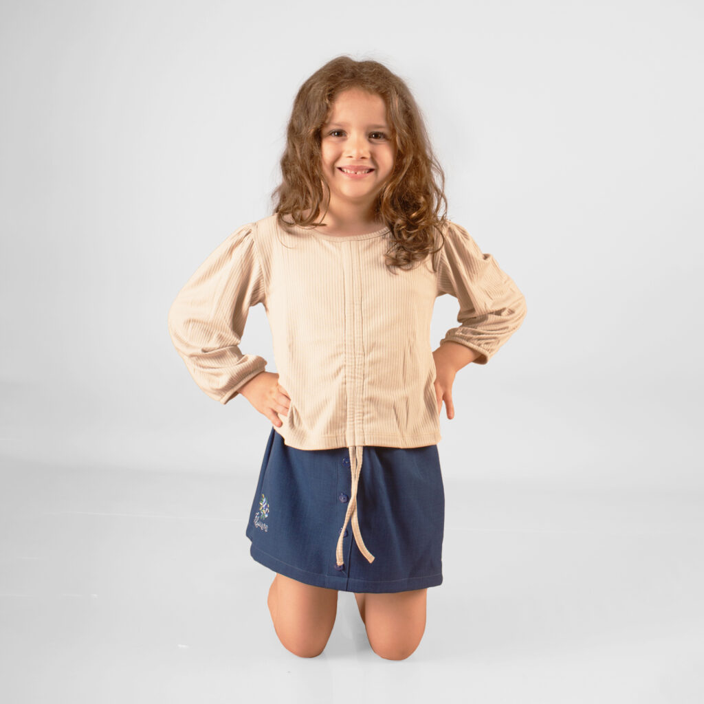 polo casual para niña