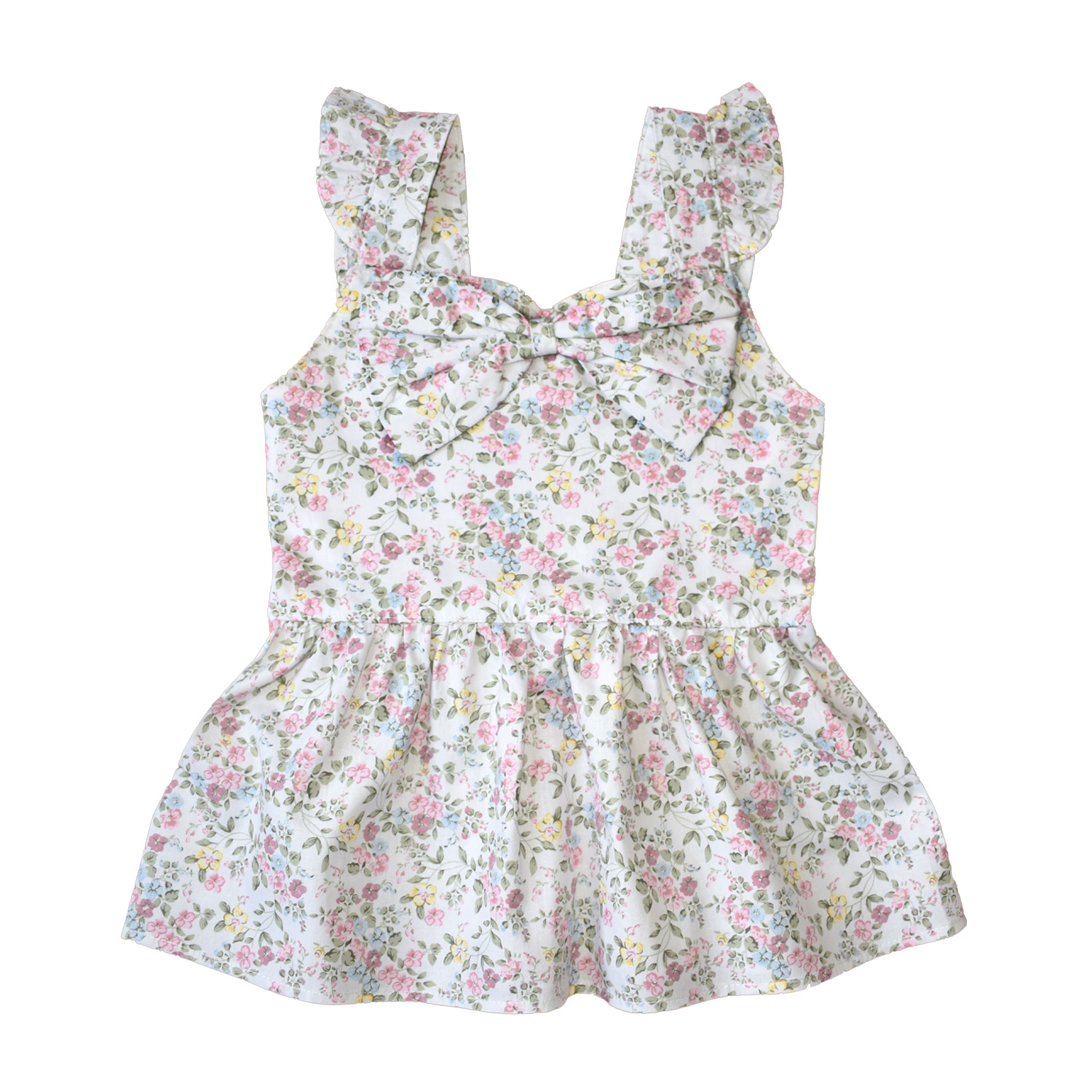 blusa con estilo floreado para niña